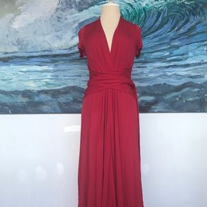 David Meister Long wrap dress